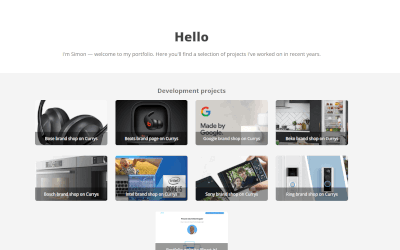Portfolio website (React.js)